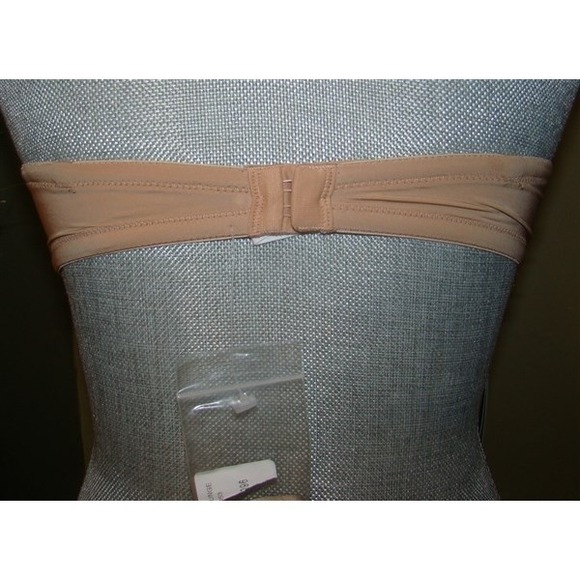 NWT Calvin Klein 36D Beige Strapless Bra Naked Glamour Push Up F3493 130974 - Picture 3 of 3